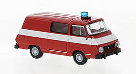 Brekina 30812 - H0 - Skoda 1203 Halbbus 1969, Feuerwehr